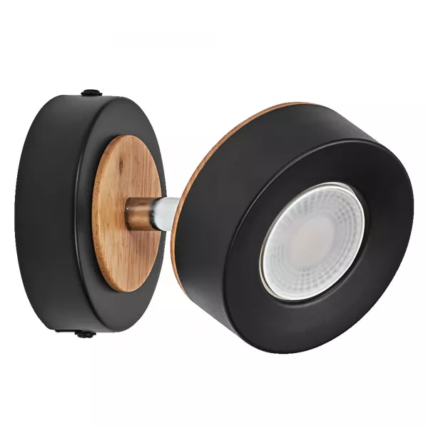 LEDVANCE - LDV Spot Pluto mono 90mm 5W/3000K 300lm Noir orientable - Plafonnier LEDVANCE (4058075833395)