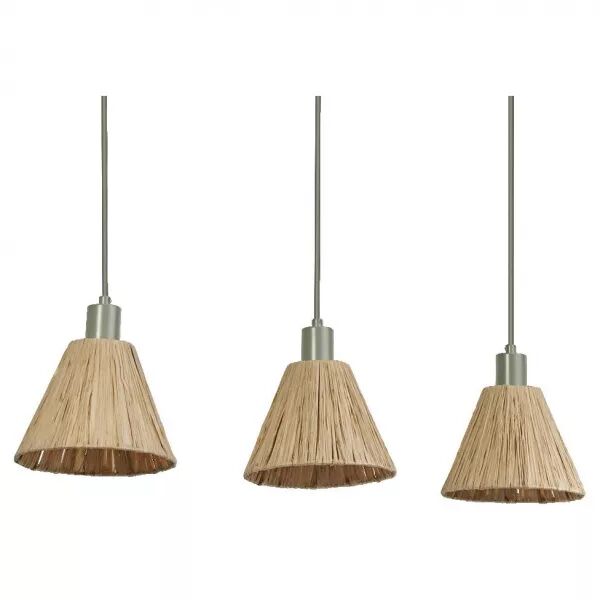 LEDVANCE - LDV Susp. lin�aire trio d�co RAFFIA � culot E27 vert, lampe non incluse LEDVANCE (4058075838178)