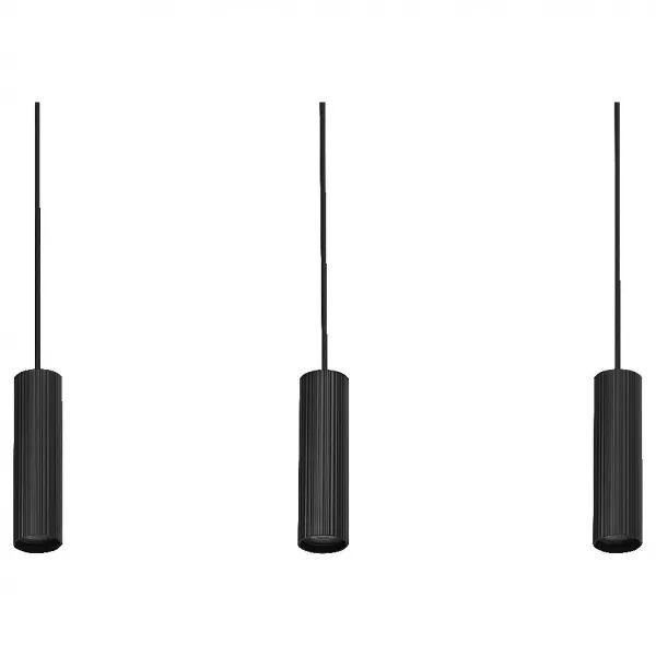 LEDVANCE - LDV Suspension DRUMS noire hybrid 7,5W 460lm 3000K + 3 douilles GU10 LEDVANCE (4058075838581)