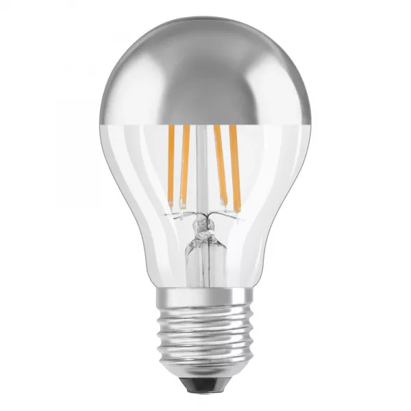 LEDVANCE - LED CLASSIC LEDVANCE PFM CLA50 Miroir argent E27 6,5W 827 650lm (4099854062742)