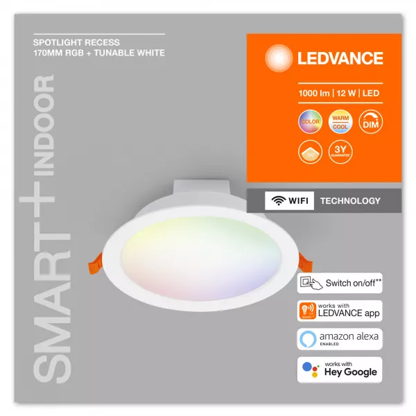 LEDVANCE - LEDVANCE Smart+ WF DL SLIM 170MM RGBTW WT (4058075573376)