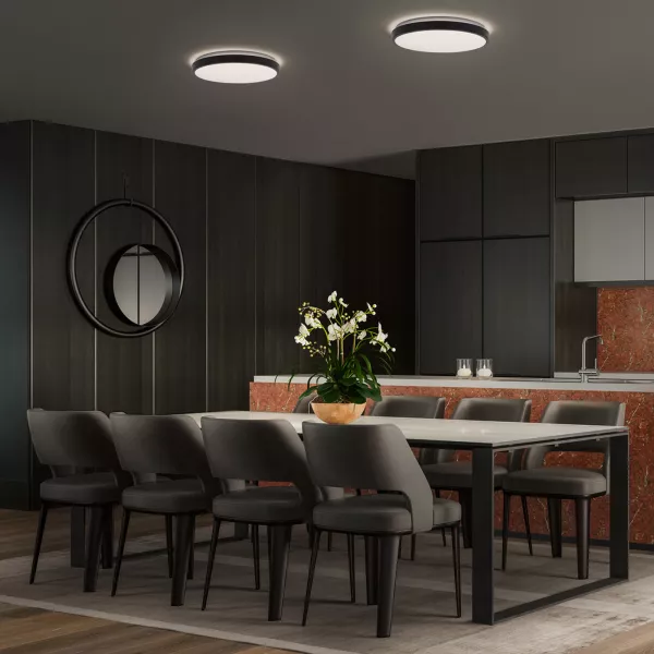 LEDVANCE - ORBIS LONDON PLAFONNIER 280mm 16W CHAUD Noir (4058075829206)