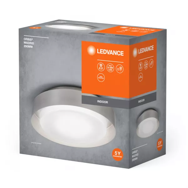 LEDVANCE - ORBIS MADRID PLAFONNIER 290mm 2xE27 Nickel (4058075828902)