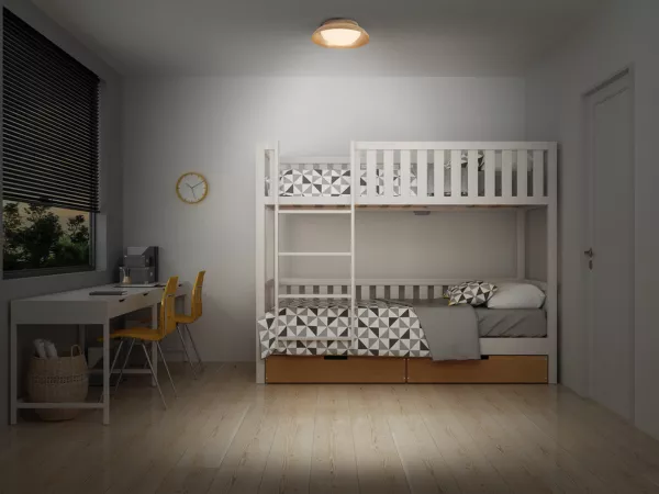 LEDVANCE - ORBIS MILAN PLAFONNIER 305mm 2xE27 Bois (4058075829169)