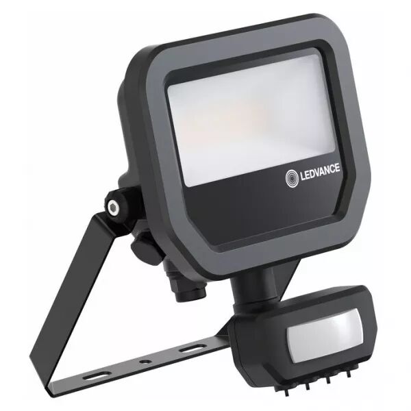 LEDVANCE - Projecteur FL10 PIR 6/8W 830 780/1100lm Sym 100 IP65 Noir Multi Lumen Natureloop (4099854306747)