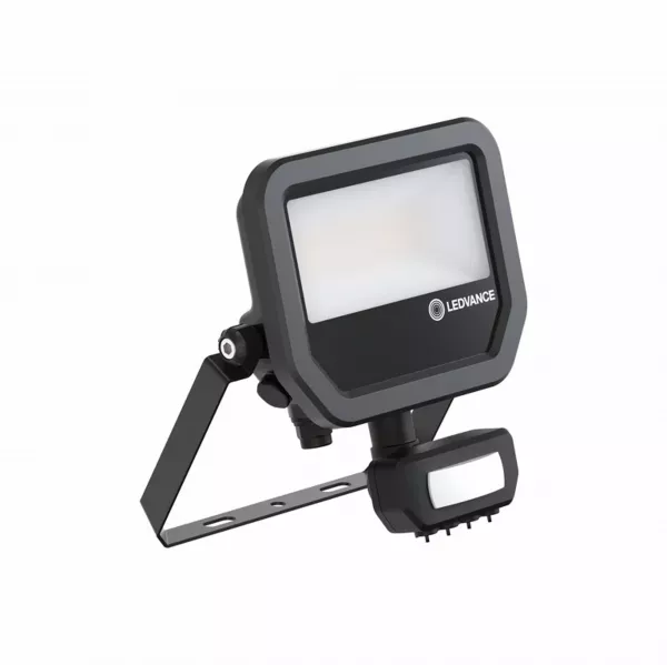 LEDVANCE - Projecteur FL20 PIR 11/17W 830 1465/2200lm Sym100 IP65 Noir MultiLumenNatureloop (4099854309489)