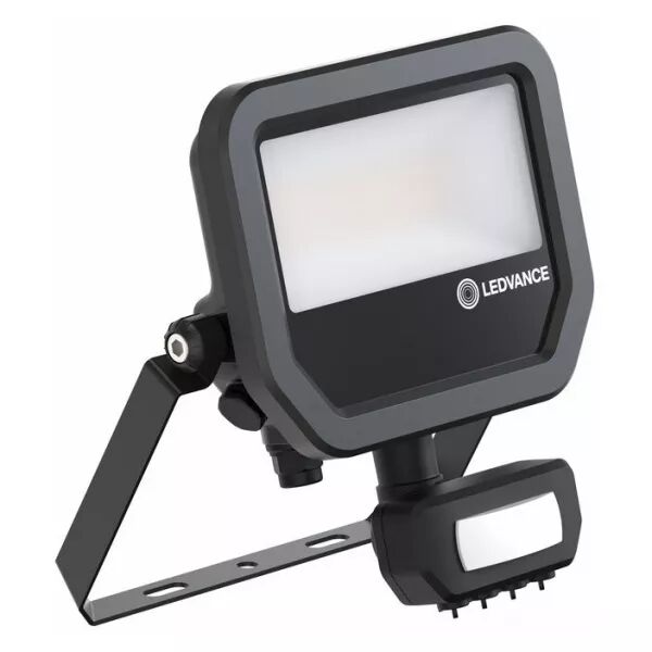 LEDVANCE - Projecteur FL20 PIR 11/17W 840 1600/2400lm Sym100 IP65 Noir MultiLumenNatureloop (4099854309526)