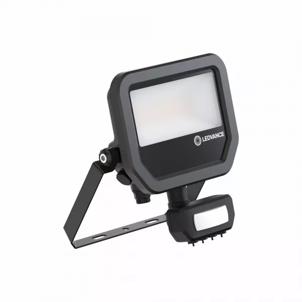 LEDVANCE - Projecteur FL20 PIR 11/17W 840 1600/2400lm Sym100 IP65 Noir MultiLumenNatureloop (4099854309526)
