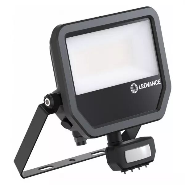 LEDVANCE - Projecteur FL50 PIR 27/41W 840 4000/6000lm Sym100 IP65 Noir MultiLumenNatureloop (4099854306921)