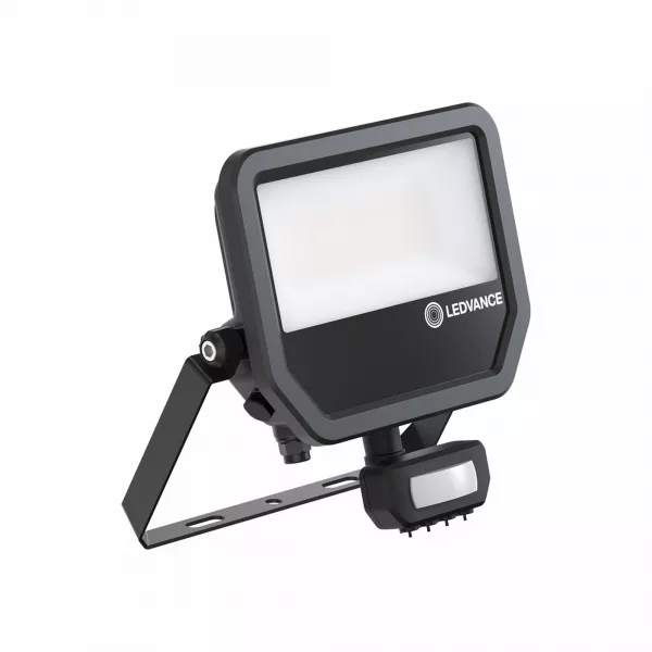 LEDVANCE - Projecteur FL50 PIR 27/41W 840 4000/6000lm Sym100 IP65 Noir MultiLumenNatureloop (4099854306921)