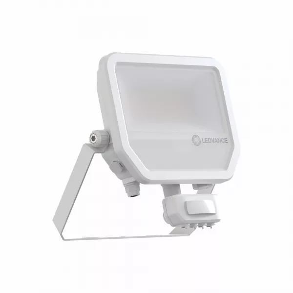 LEDVANCE - Projecteur FL50PIR 27/41W 830 3670/5500lm Sym100 IP65 Blanc MultiLumenNatureloop (4099854306822)