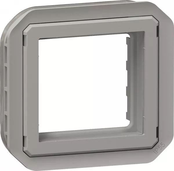 legrand-adaptateur plexo pour mosaic - composable gris (069582l)