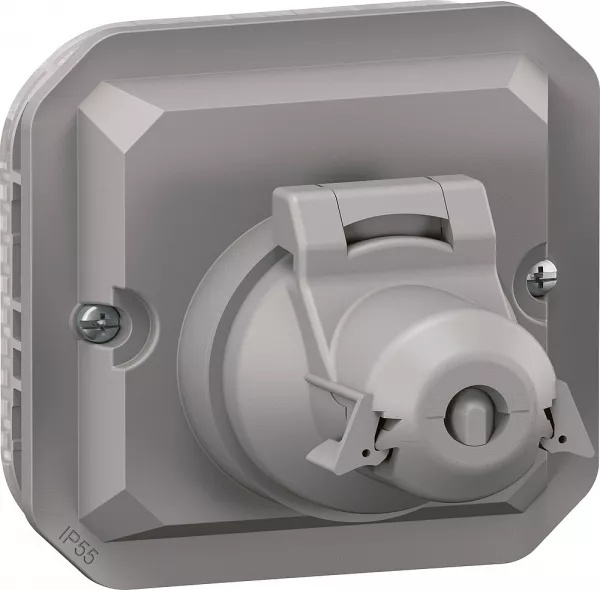 legrand-adaptateur plexo pour prise rj45 mosaic - composable gris (069581l)