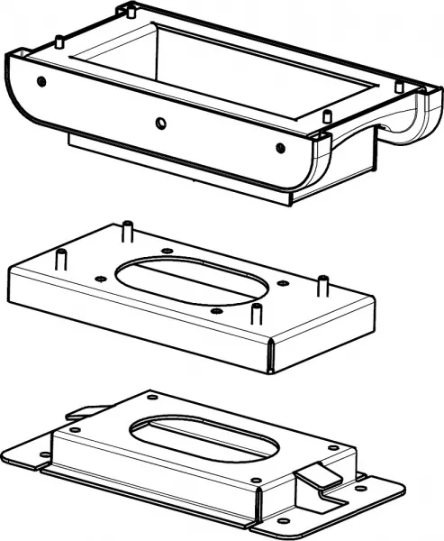 legrand-adaptateur pour fixation au sol ancienne borne vers nouvelle borne metal (980959)