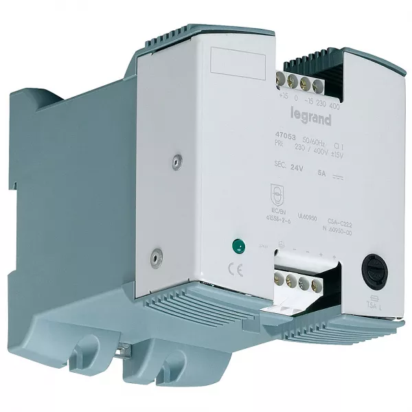 legrand-alim redress�e monophas�e non filtr�e - prim 230/400v~ - 24 v= - 120 w - 5 a (047053)