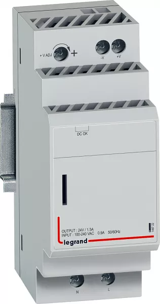 legrand-alimentation � d�coupage mono - alim 100-240 v~ - 24 v= / 36 w / 1,5 a (146722)