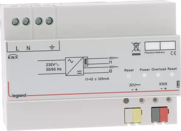 legrand-alimentation modulaire - pour ligne bus knx - 320ma (003506)