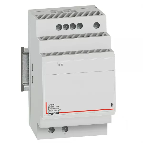legrand-alimentation modulaire 60w 48v pour switch poe (413110)