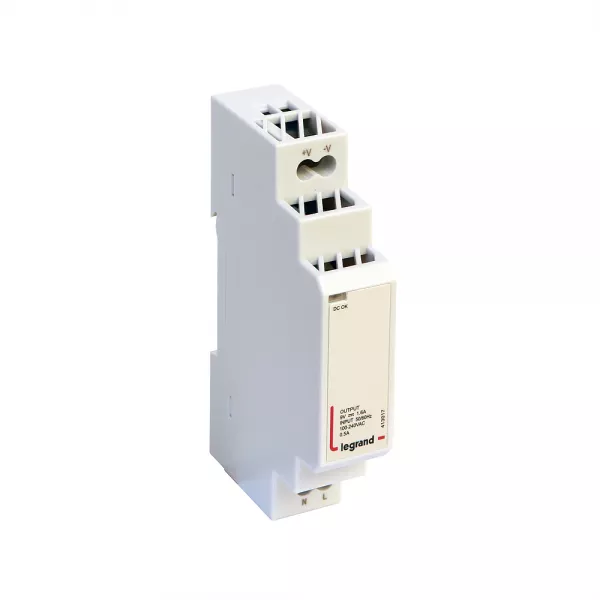 legrand-alimentation modulaire 9v= 1,6a pour coffrets multim�dia - 1 module (413017)
