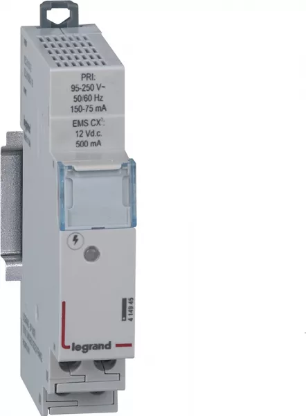 legrand-alimentation modulaire ems cx� 500ma 12v= stabilis� - 1 module (414945)