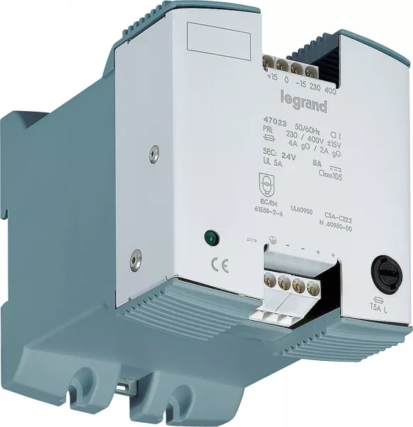 legrand-alimentation redress�e filtr�e monophas�e 230-400v~/sortie 24v= - 120w - 5a (047023)