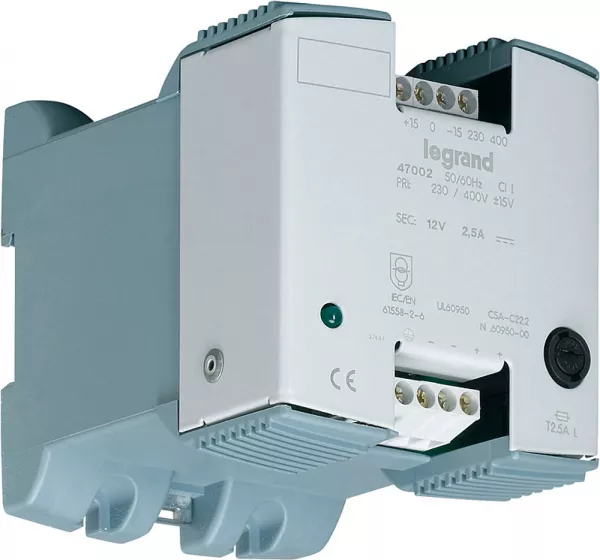 legrand-alimentation redress�e filtr�e monophas�e entr�e 230-400v~ /sortie 48v= - 48w 1a (047041)