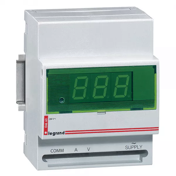 legrand-amp�rem�tre/voltm�tre digital - 230v~ - 50/60 hz - 4 modules (004663)