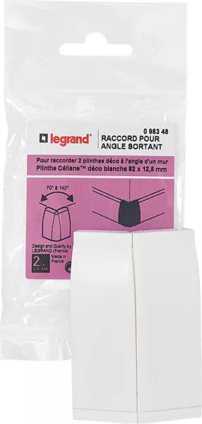 legrand-angle ext�rieur pour plinthe c�liane d�co 12,5mm - blanc (098348)