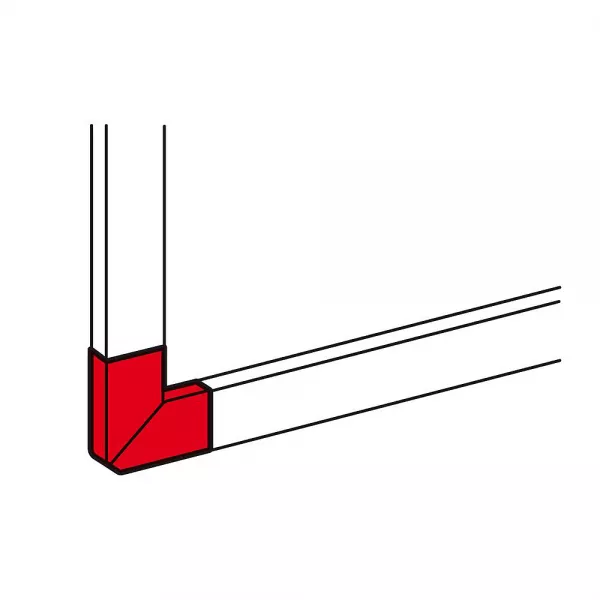 legrand-angle plat 90� pour goulottes dlp monobloc 35x105mm - blanc (010784)
