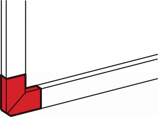 legrand-angle plat 90� pour goulottes dlp monobloc 50x220mm - blanc (010795)