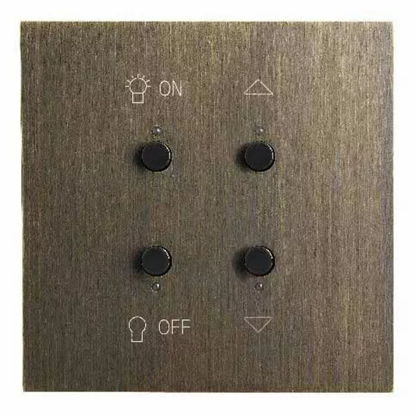 legrand-art d\'arnould univers epure interrupteur lumi�re et volets myhome_up - bronze (67383)