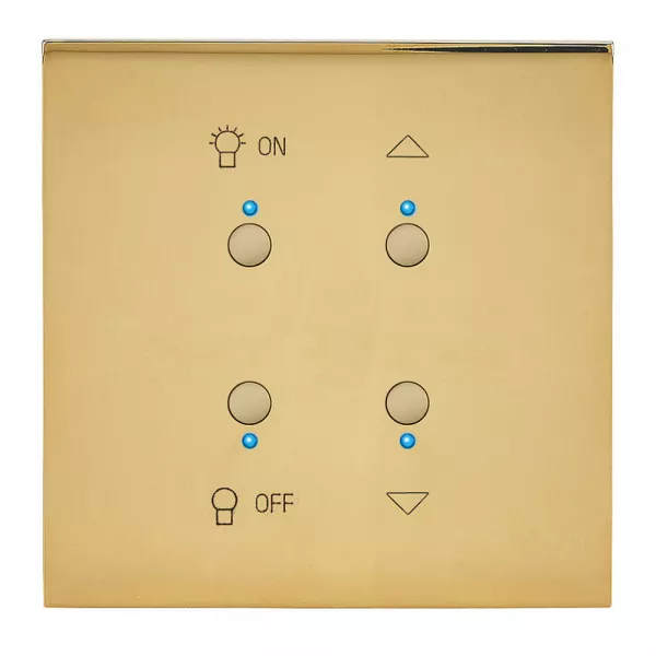 legrand-art d\'arnould univers epure interrupteur lumi�re et volets myhome_up - or miroir (67783)