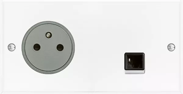 legrand-art d\'arnould univers m�moire prise 2p+t 16a 250v + rj45 cat. 6 ftp -cristal (67038)