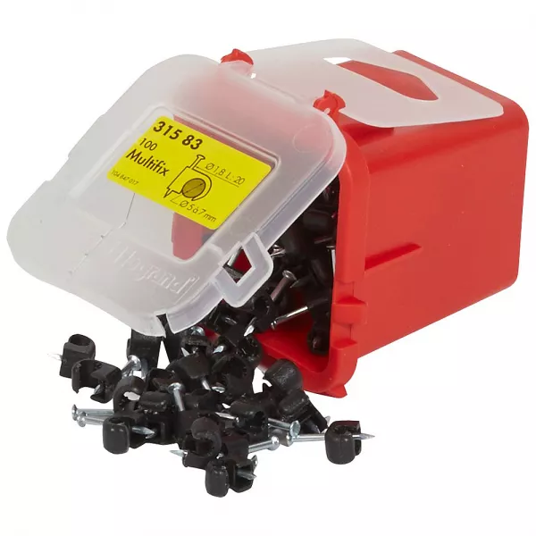 legrand-attache multifix noire prot�g�e ultraviolets pour c�bles �5mm � �7mm (031583)