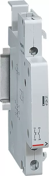 legrand-auxiliaire signalisation pour contacteur 40a et 63a - 5a 250v~ - o+f -0,5 module (412431)