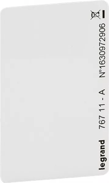 legrand-badge format iso sans contact mifare pour lecteur � badge 13,56mhz (076711)