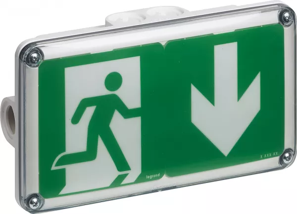 legrand-baes+baeh d\'�vacuation saillie � leds plastique ip66 ik10 sati adressable (062661)