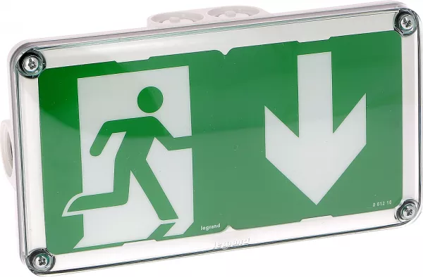 legrand-baes d\'�vacuation saillie � leds 45lm 1h plastique ip66 ik10 sati connect� (062526)