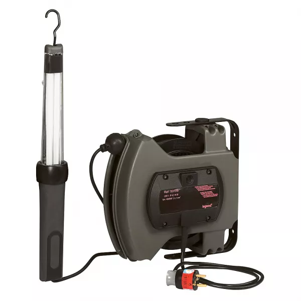 legrand-baladeuse 230v~ 11w fluorescente ip42 ik08 avec inter et enrouleur � rappel auto (050726)