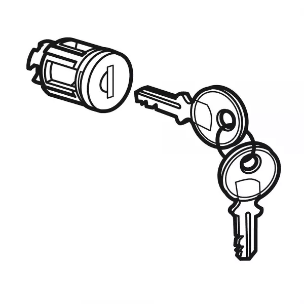 legrand-barillet � cl� type405 pour porte m�tal ou vitr�e xl�800/400/160 - 1 jeu 2 cl�s (020291)