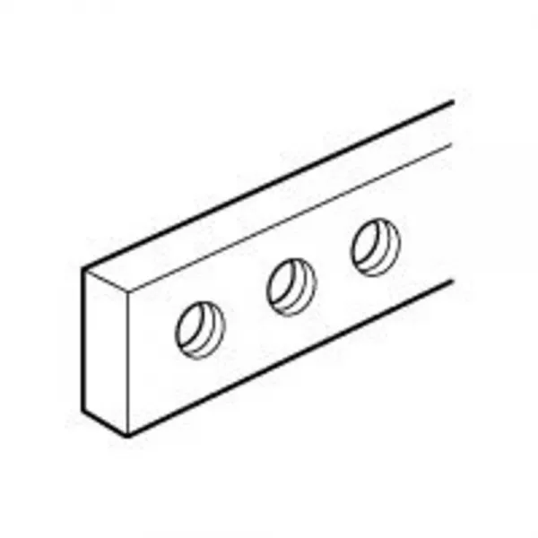 legrand-barre cuivre � trous taraud�s 12x2mm - 110a admissibles - longueur 990mm (037388)