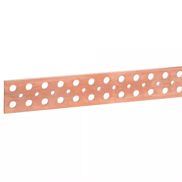 legrand-barre cuivre plate rigide - 100x5mm - 1250/1050 a admissibles - l. 1750mm (037446)