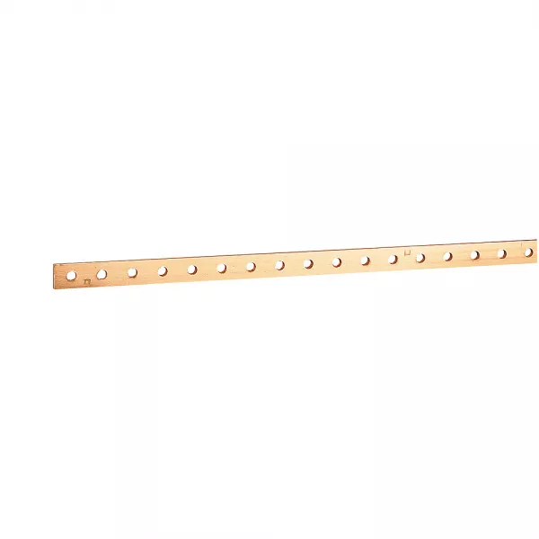legrand-barre cuivre plate rigide - 15x4mm - 200a admissibles - l. 990mm (037433)