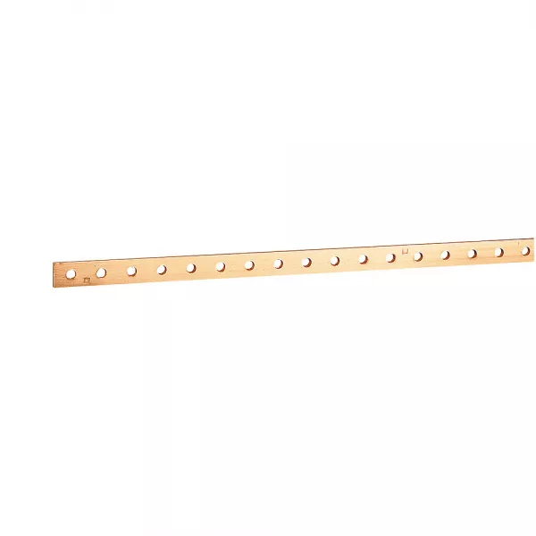 legrand-barre cuivre plate rigide - 18x4mm - 245/200a admissibles - l. 990mm (037434)