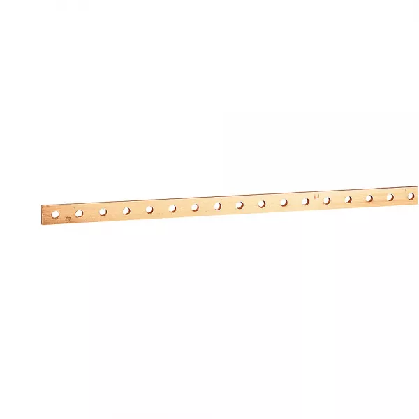 legrand-barre cuivre plate rigide - 25x5mm - 330/270a admissibles - l. 1750mm (037418)
