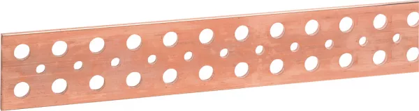 legrand-barre cuivre plate rigide - 75x5mm - 950/850a admissibles - l. 1750mm (037459)