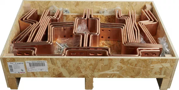 legrand-barres cuivre pli�es/perc�es racc. aval dmx� invers d�bro 2500/3200a - alu (404363)