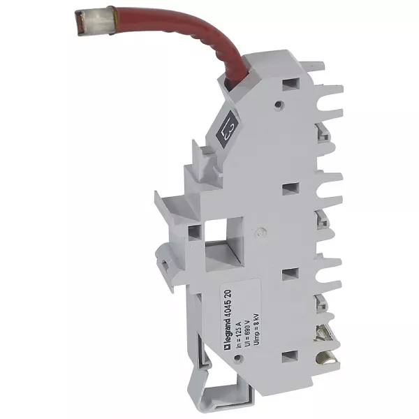 legrand-base support � fil hx� 400a - pour dx� unipolaire 1,5 mod/p�le - phase l3 (404520)