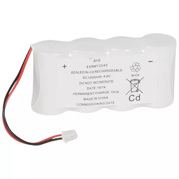 legrand-batterie ni-cd 2x4,8v 1,5ah pour baes d\'ambiance � tube fluorescent ip43 eco1 (061091)