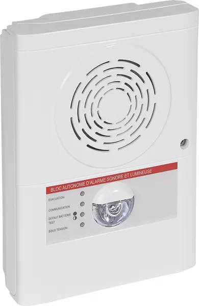 legrand-bloc autonome d\'alarme sonore manuel baasl typemame �quip� + diffuseur lumineux (140543)
